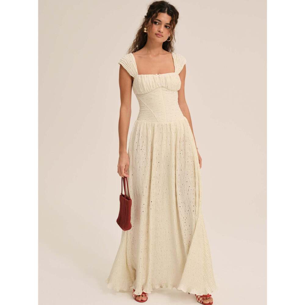 For Love & Lemons Erika Bustier Maxi Dress S / Natural